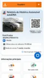 Exemplo de relatório do histórico automóvel autoDNA - miniatura